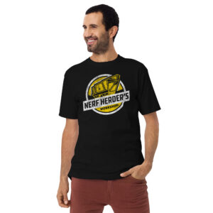 Nerf Herder's The Men’s Premium Heavyweight T-Shirt w/ Cat's Paw